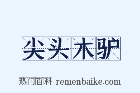 尖头木驴是什么意思的图片